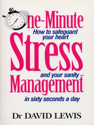 cover image of One Minute Stress Management